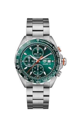TAG Heuer Formula 1 Calibre 16 44 Stainless Steel / Green / Bracelet